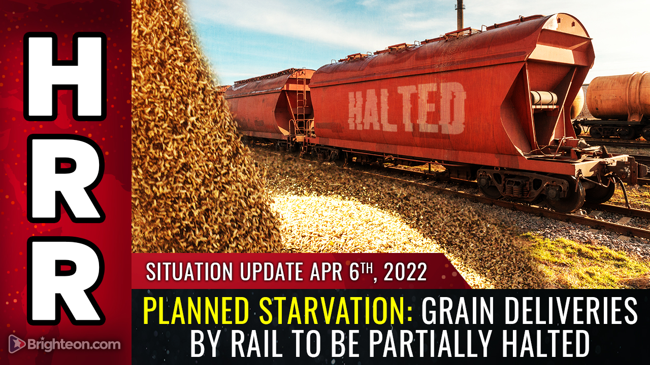 PLANNED STARVATION Grain Deliveries By Rail To Be Partially HALTED 